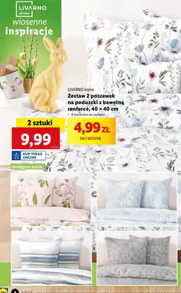 Lidl Poszewki na poduszki 40 x cm Livarno Home oferta