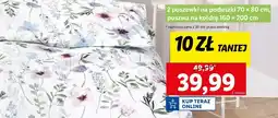 Lidl Komplet pościeli dwustronnej z bawełną renforce 160 x 200 cm + 2 70 80 Livarno Home oferta