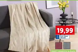 Lidl Koc polarowy 130 x 170 cm Livarno Home oferta