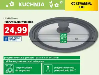 Lidl Pokrywka uniwersalna 24-28 cm Livarno Home oferta