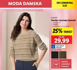 Lidl Sweter ażurowy s-l Esmara oferta