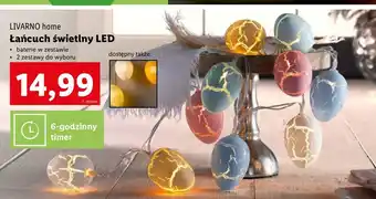 Lidl Łańcuch led jajka Livarno Home oferta