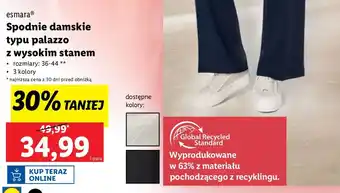 Lidl Spodnie damskie palazzo 36-44 Esmara oferta