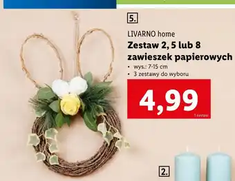 Lidl Zawieszki papierowe Livarno Home oferta