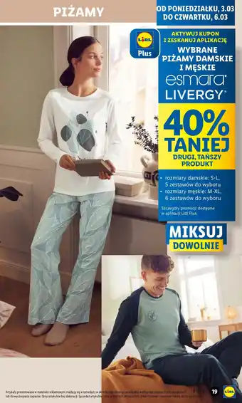 Lidl Pizama męska Livergy oferta