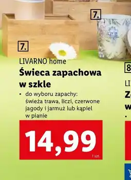 Lidl Świeca zapachowa w szkle kąpiel pianie Livarno Home oferta