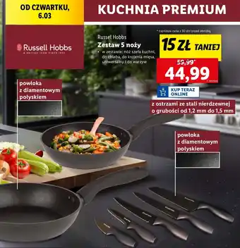 Lidl Zestaw noży Russell Hobbs oferta