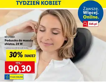 Lidl Poduszka do masażu shiatsu 24 w Medisana oferta