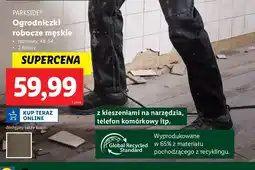 Lidl Ogrodniczki robocze męskie 48-54 Parkside oferta