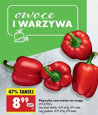 Biedronka Papryka czerwona oferta