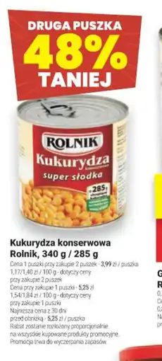 Twój Market Kukurydza konserwowa Rolnik oferta