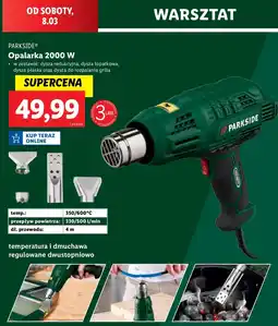 Lidl Opalarka 2000 w Parkside oferta