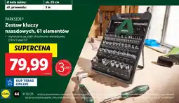 Lidl Zestaw bitów i kluczy nasadowych Parkside oferta