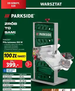 Lidl Piła taśmowa 350 w Parkside oferta