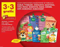 Biedronka Mus mango-jabłko-banan Tymbark 100% Owoców oferta