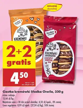 Biedronka Ciastka kremówki morelowe Twoje Słodkie Chwile oferta