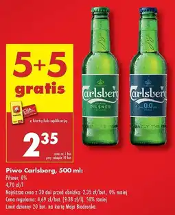 Biedronka Piwo Carlsberg 0% oferta