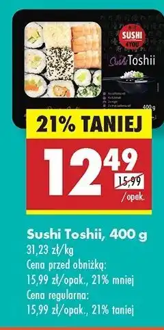 Biedronka Sushi toshii 4You oferta