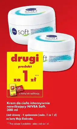 Biedronka Krem do twarzy i ciała intensywnie nawilżający Nivea Soft oferta