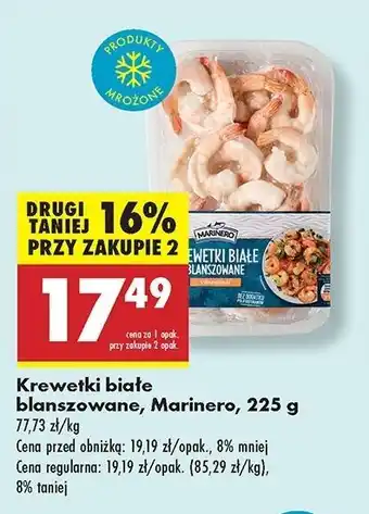 Biedronka Krewetki białe blanszowane Marinero oferta