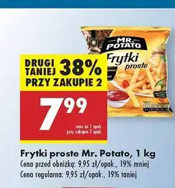 Biedronka Frytki proste Mr. Potato oferta