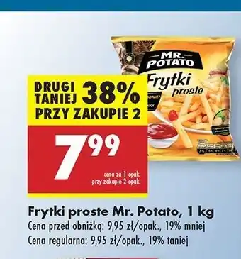 Biedronka Frytki proste Mr. Potato oferta