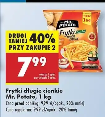 Biedronka Frytki długie cienkie Mr. Potato oferta