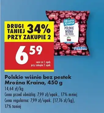 Biedronka Wiśnie bez pestek Mroźna Kraina oferta