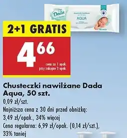 Biedronka Chusteczki nawilżane DADA oferta