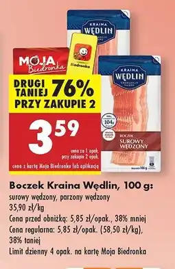 Biedronka Boczek parzony Kraina Wędlin oferta