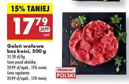 Biedronka Goleń wołowa bez kości oferta