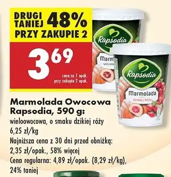 Biedronka Marmolada dzika róża Rapsodia oferta