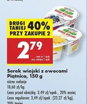 Biedronka Serek wiejski z ananasem Piątnica Wiejski oferta