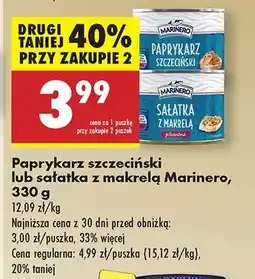 Biedronka Sałatka z makrelą pikantna Marinero oferta