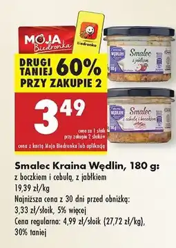 Biedronka Smalec z jabłkiem Kraina Wędlin oferta