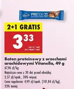 Biedronka Baton proteinowy Vitanella oferta