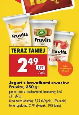 Biedronka Jogurt panna cotta Fruvita oferta