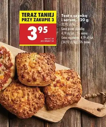 Biedronka Tost z szynką i serem oferta