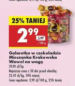 Biedronka Galaretki w czekoladzie miks Wawel Mieszanka Krakowska oferta