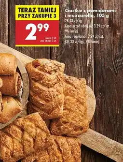 Biedronka Ciastko z pomidorami i mozzarellą oferta