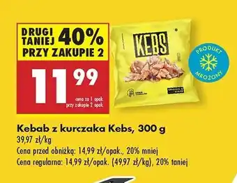 Biedronka Kebab z kurczaka Kebs oferta