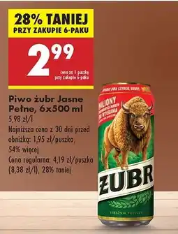 Biedronka Piwo Żubr 1768 oferta