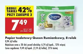 Biedronka Papier toaletowy rumiankowy Queen oferta