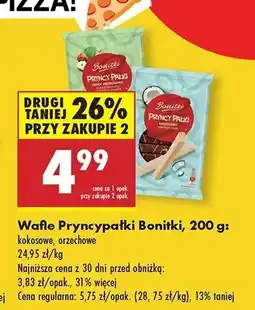 Biedronka Wafelki orzechowe Bonitki oferta