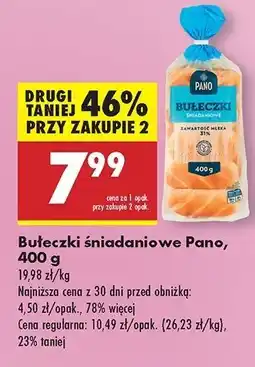 Biedronka Bułeczki śniadaniowe Pano oferta