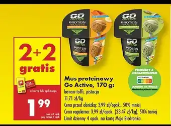 Biedronka Mus banan-toffi Go Active oferta