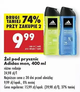 Biedronka Żel pod prysznic Adidas Men Fresh Endurance oferta