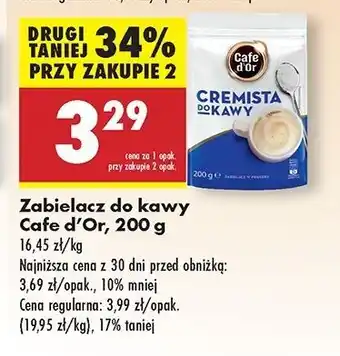 Biedronka Zabielacz do kawy Cafe D'or oferta