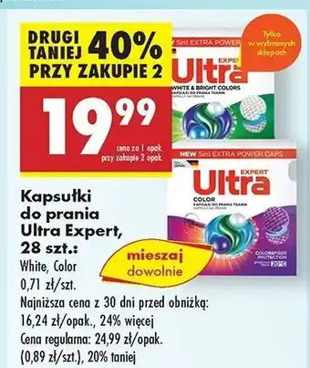 Biedronka Kapsułki do prania color Ultra Expert oferta