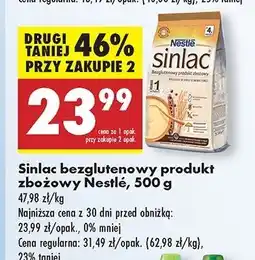 Biedronka Kaszka zbożowa bezglutenowa Nestle Sinlac oferta